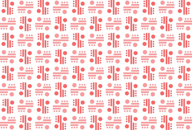 Abstract pink geometric shape seamless pattern
