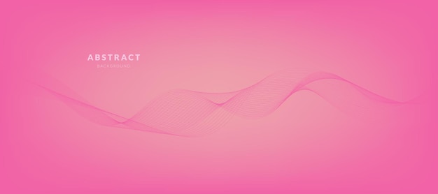 파동선으로 된 추상적인 핑크 그라디언트 배경 템플릿