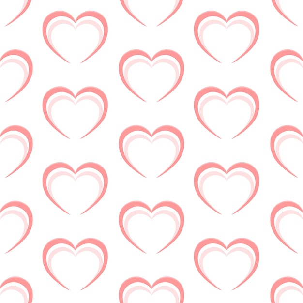 Abstract pink heart pattern