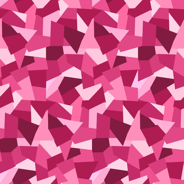 Vector abstract pink low polygons seamless pattern