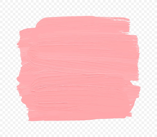 Abstract pink paint stroke banner