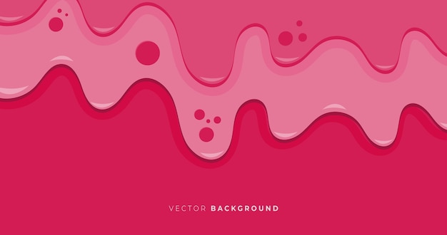Abstract pink papercut style background design
