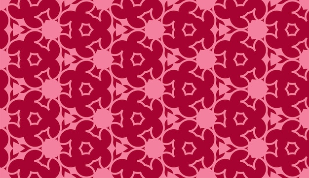 Vector abstract pink and red seamless pattern