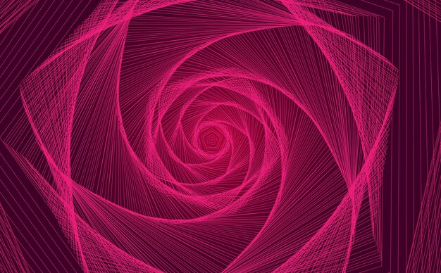 ベクトル 抽象的なピンクのクルクル背景