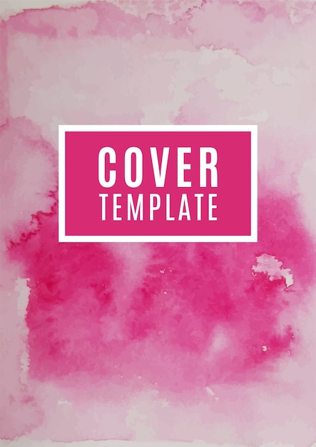Abstract pink watercolor template for your business