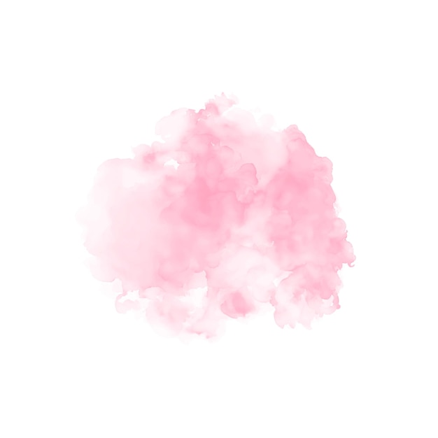 Вектор Абстрактная розовая акварельная всплеск воды на белом фоне