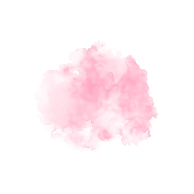 Vector abstract pink watercolor water splash on a white background