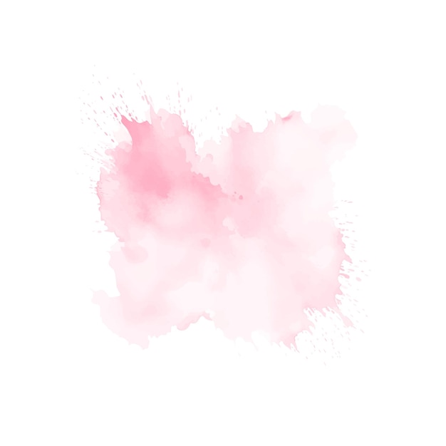 Vector abstract pink watercolor water splash on a white background