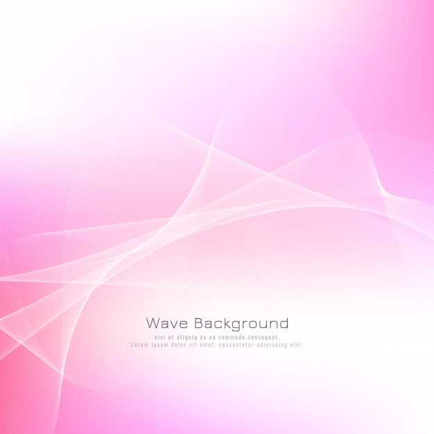 Abstract pink wave background