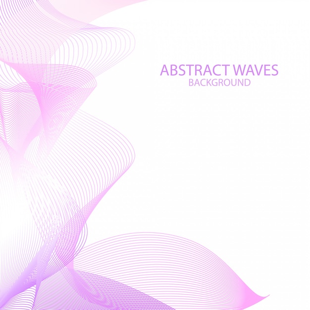 Vector abstract pink wave background