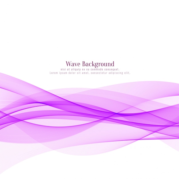 Abstract pink wave stylish background