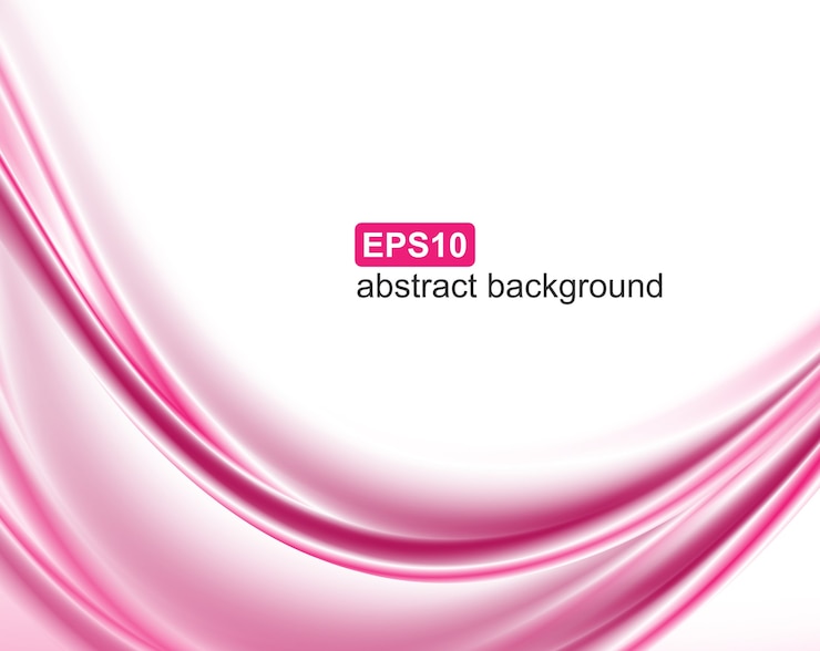 Vector abstract pink waves background