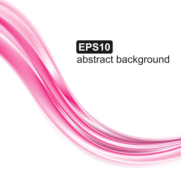 Vector abstract pink waves