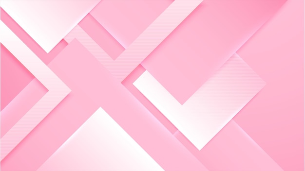 Abstract pink and white gradient geometric shapes background Vector abstract graphic design banner pattern presentation background web template