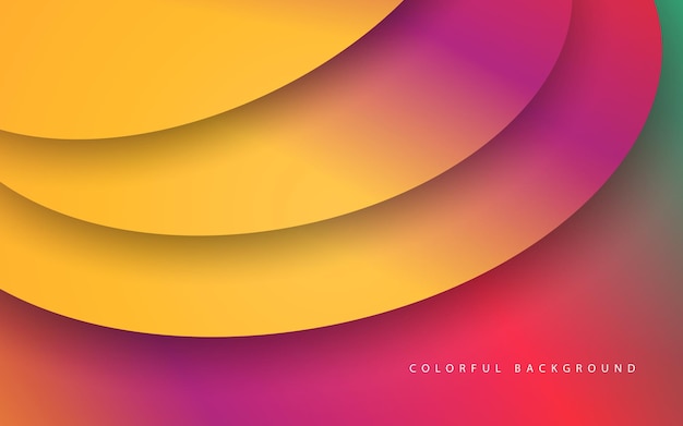 Abstract pink yellow overlap layer background