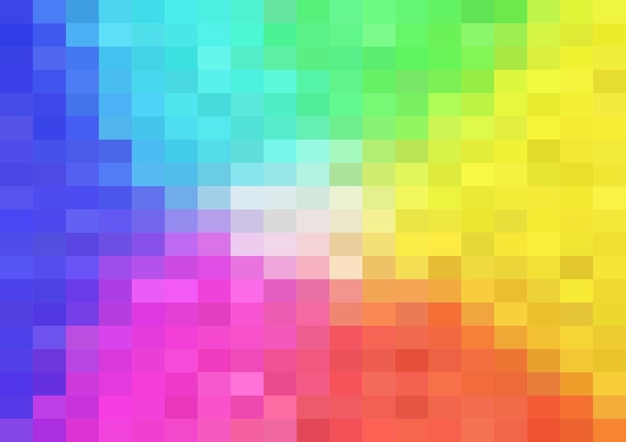 ベクトル 抽象的なピクセル パターン幾何学的なモザイクの背景虹色グラデーション ベクトル イラスト テンプレート壁紙包装紙 web バナー web サイト ポスター
