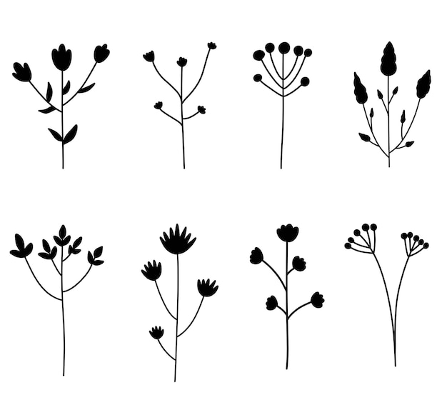 Vector abstract plants