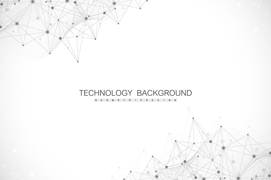 Premium Vector | Abstract plexus background with connected lines and ...