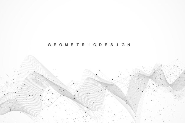 Abstract plexus background with connected lines and dots. Plexus geometric effect. Big data complex with compounds. Lines plexus, minimal array. Digital data visualization. 