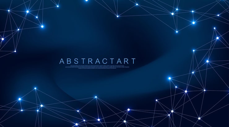 Vector 抽象的 plexus 背景与连接的线和点. plexus几何效应. 数字数据可视化. 未来技术风格的设计低聚元素. 矢量插图.