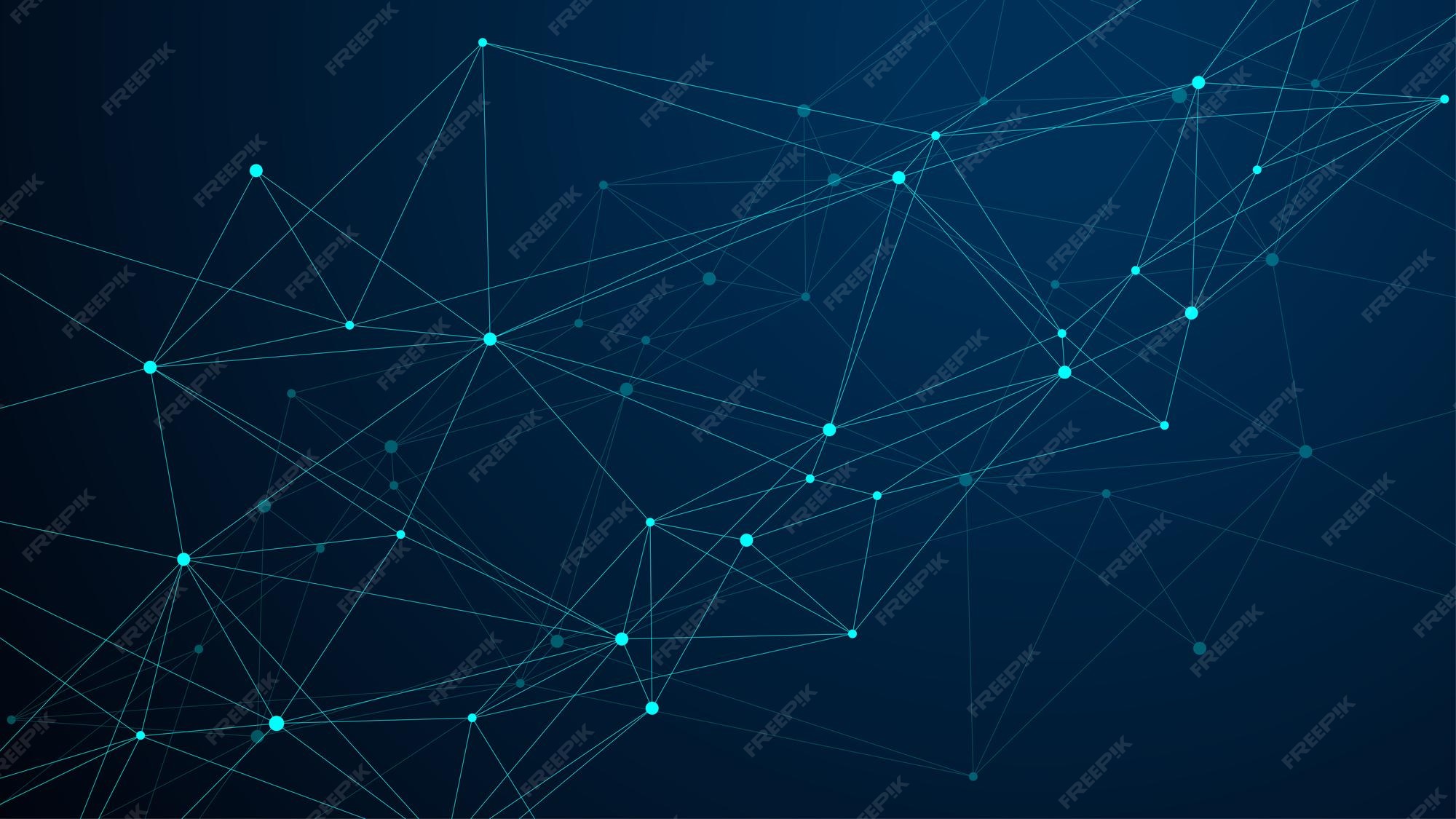 Premium Vector | Abstract plexus background with connected lines and ...