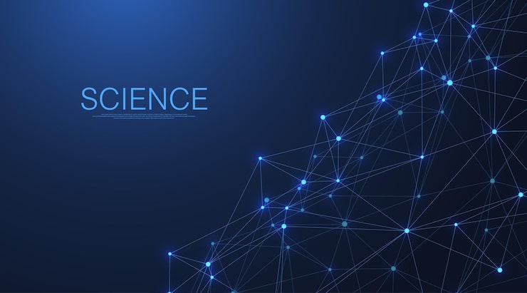 Vector 연결된 선과 점이 있는 추상 신경총 배경. 파도의 흐름. 신경총 기하학적 효과 화합물이 포함된 빅 데이터. 라인 신경총, 최소 배열. 디지털 데이터 시각화. 벡터 일러스트 레이 션.