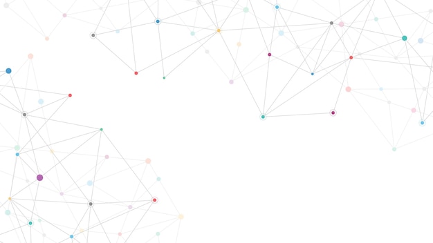 Abstract plexus background with connecting dots and lines