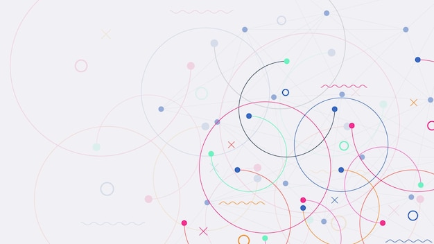 Vector abstract plexus circle for network connection global network and digital communication background