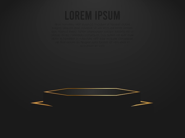 Abstract podium background design