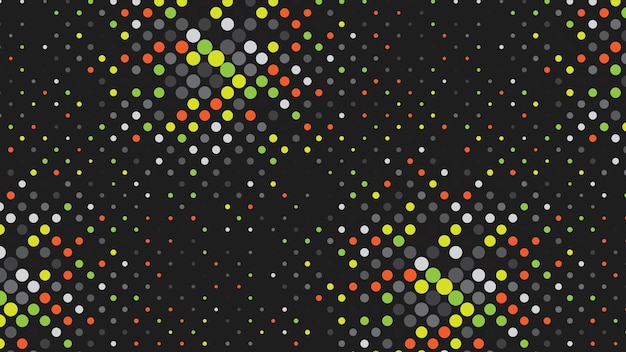 Абстрактная точечная текстура Полутоновый фон с цветными изолированными точками Элемент векторного дизайна