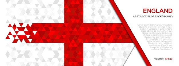Абстрактный многоугольник Геометрическая форма фона Флаг Англии