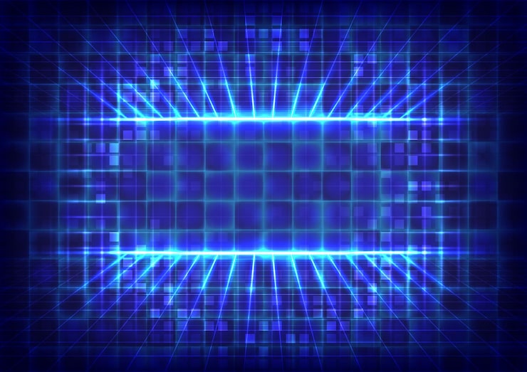 Vector abstract polygon pattern background graphic data computer technology decryption algorithm encryption and laser grid element placeholder landing page and template technology circuit board