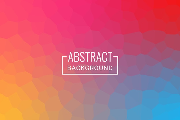 Abstract polygon pattern background with multicolor gradient