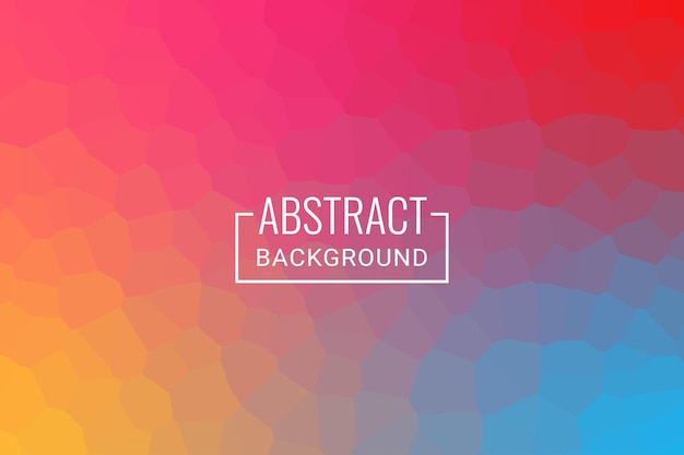 Abstract polygon pattern background with multicolor gradient