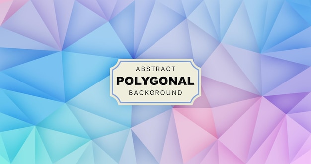 Вектор Абстрактные полигональные фоны низкополигональные обои