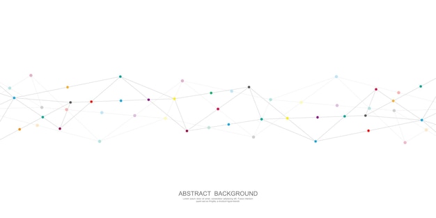 Abstract polygonal background with connecting dots and lines