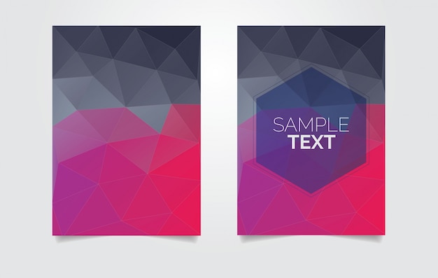 Abstract polygonal brochure template