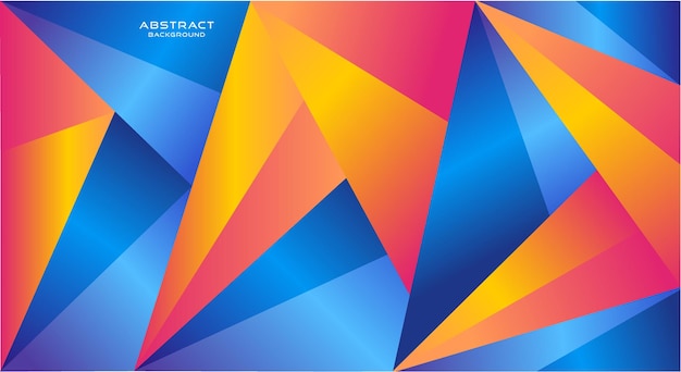 Premium Vector | Abstract polygonal colorful background