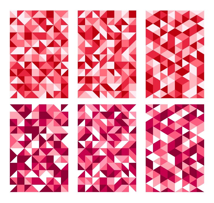 Vector 抽象的な多角形の幾何学模様の背景