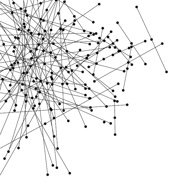 Vettore immagine poligonale astratta che consiste in forma cristallina con punto di vertice delle linee di bordo sfondo geometrico nella struttura molecolare del dna e dei neuroni illustrazione vettoriale eps 10 per la progettazione aziendale