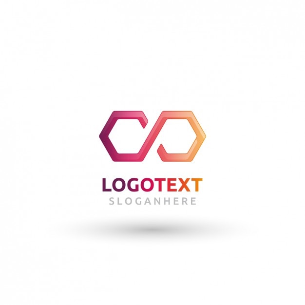 Vector abstract polygonal logo