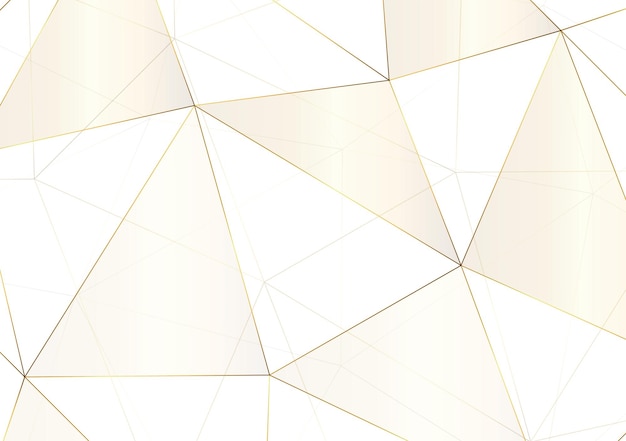 Vettore abstract polygonal pattern luxury golden line with dark blue template background premium style for poster cover print artwork vector illustration