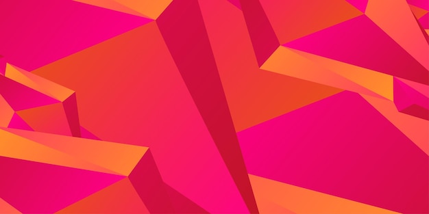 Абстрактный многоугольный фон треугольников Красочный яркий фон с эффектом цветных треугольников