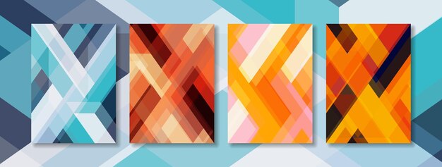 Abstract poster design minimalist and background colorful cover