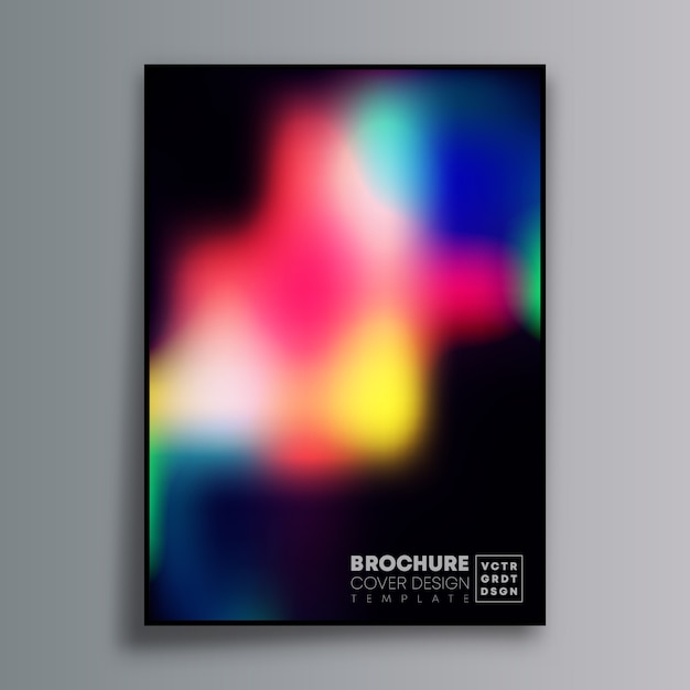 Abstract poster design with colorful gradient for wallpaper, flyer, poster, brochure cover, typography