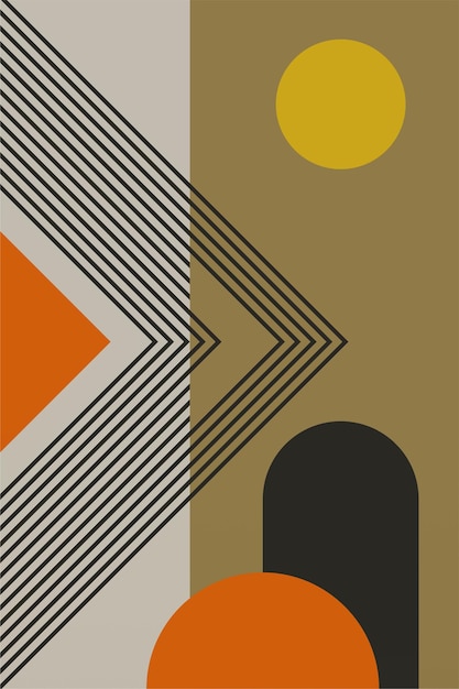 벡터 추상 포스터 중세 현대 다채로운 인쇄 기하학 예술 인쇄 기하학 모양 현대 인쇄 추상 벽화