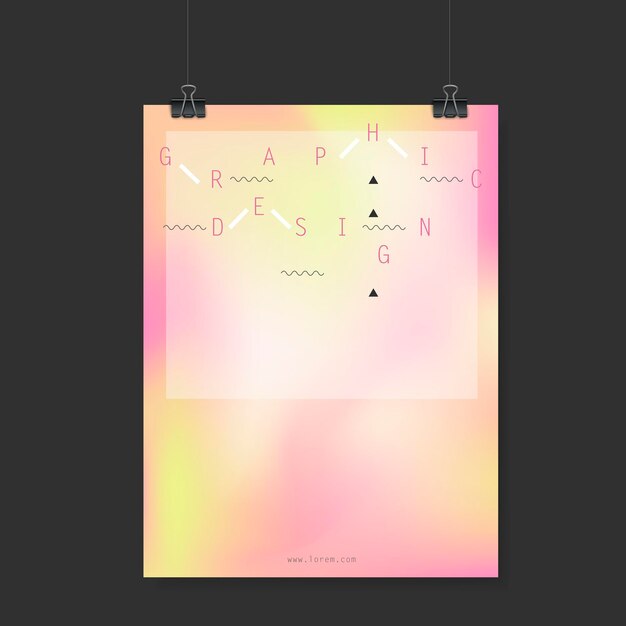 Vector abstract poster template design