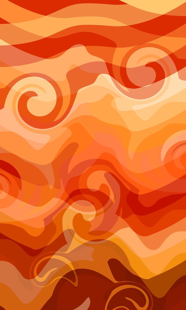 abstract potrait vector bacground red orange