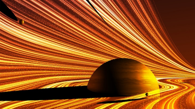 Vector abstract powerful gravity field