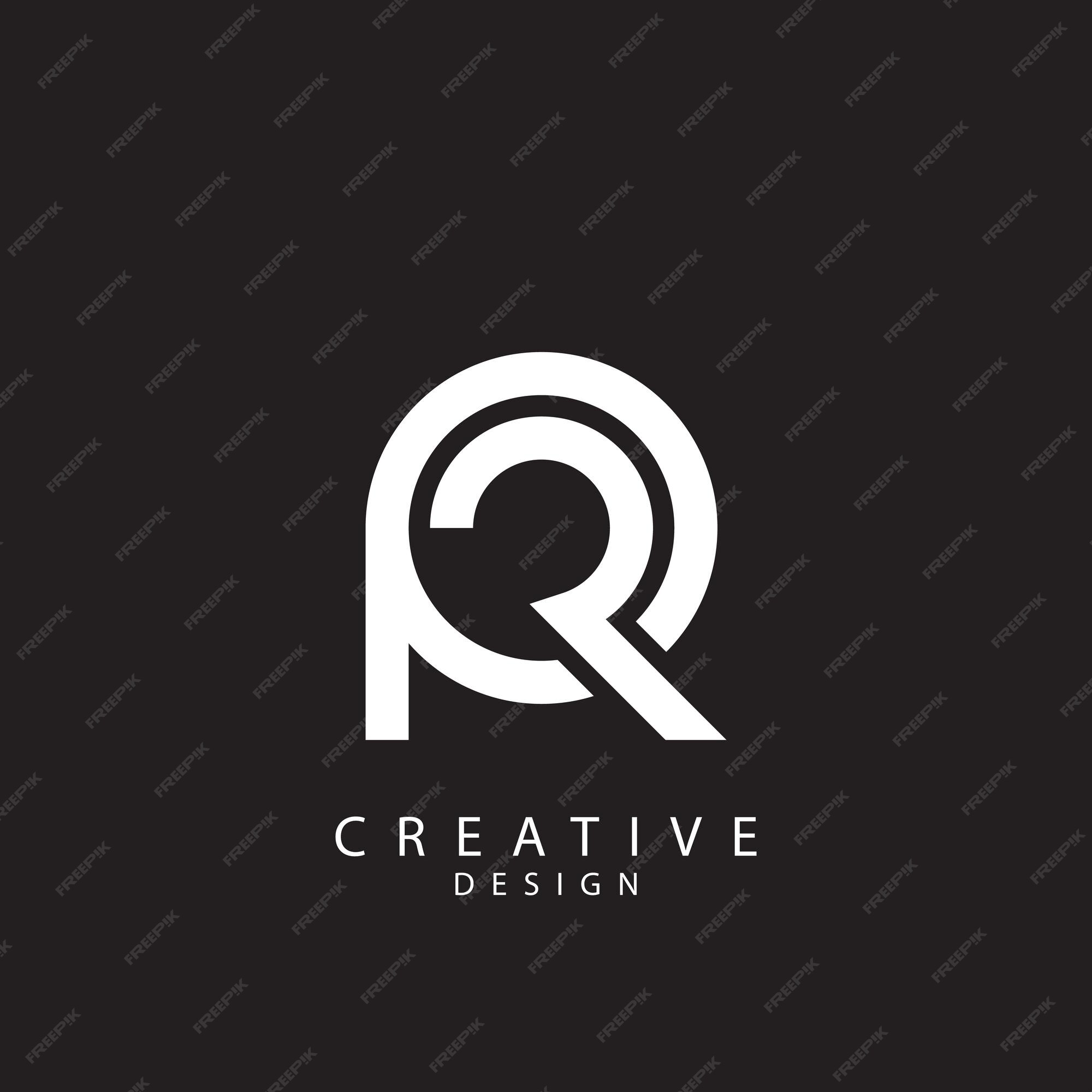 Premium Vector | Abstract PR RP letter simple style logo design vector